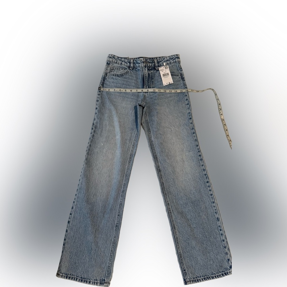 Mango Light Blue Straight Leg Jeans XS